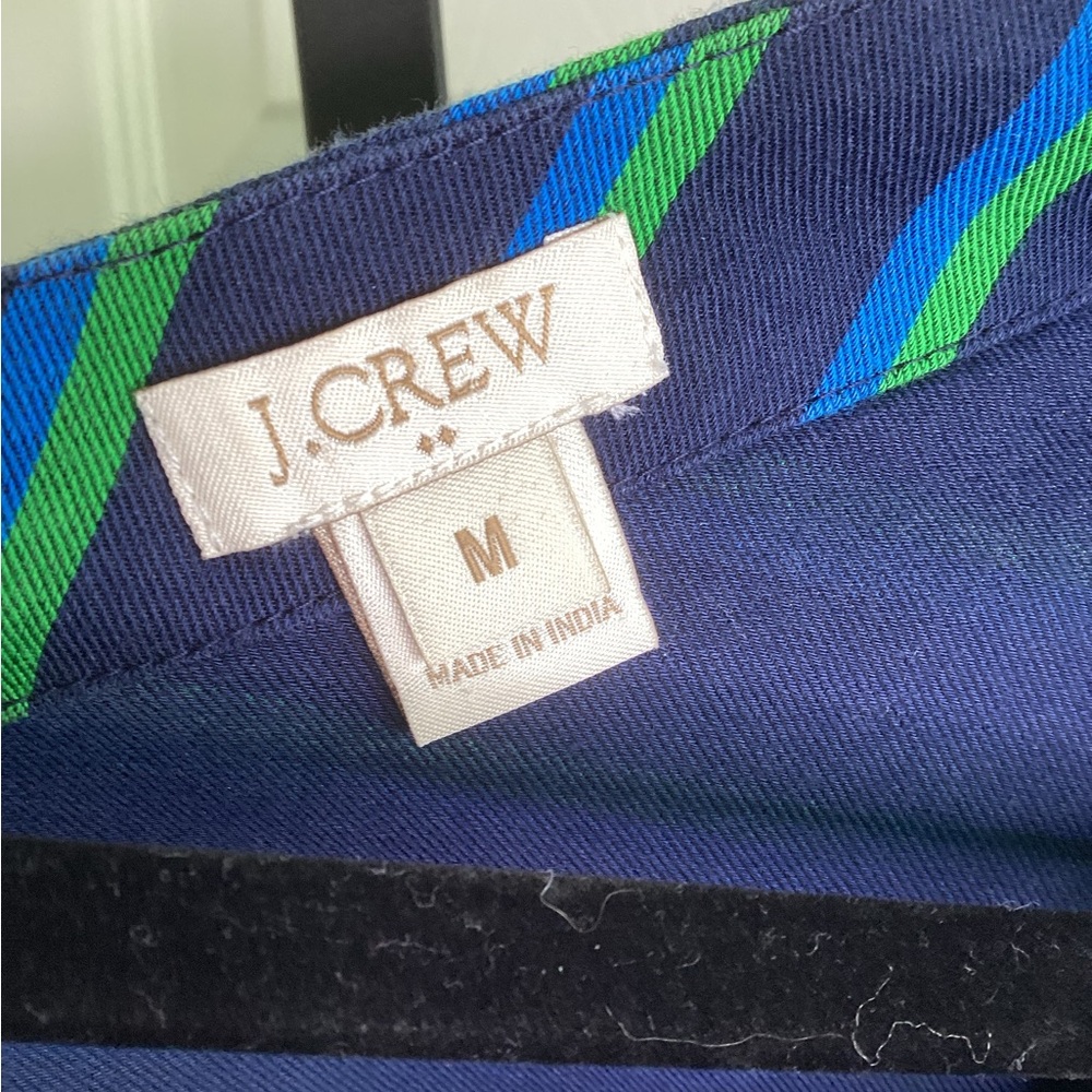 J. Crew Striped Blue and Green Top, size Medium - Picture 2 of 3